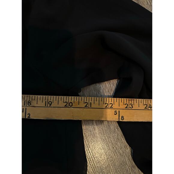 Wilfred Women's Black Chiffon Ruffle Babydoll Mini Amerie Dress Size Small - Picture 10 of 10